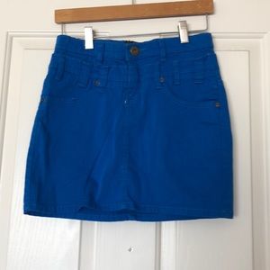 Denim Skirt Bright Blue